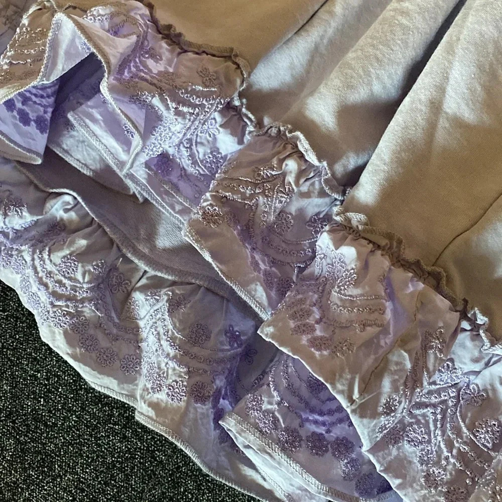 sundays Lavender Ruffle Sleeve Dress size S - Picture 4 of 5